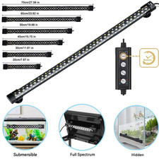 hygger Aquarium LED Submersible Light 8-27.4" Fish Tank Underwater Strip Lamp