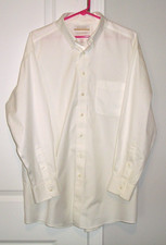 NEW ROUNDTREE YORKE GOLD LABEL NON-IRON EZ WASH PINPOINT COTTON DRESS SHIRT
