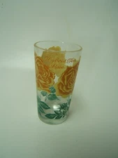 Mid Century Boscul Peanut Butter Glass Hybrid Tea Rose Name on Top Very Good 