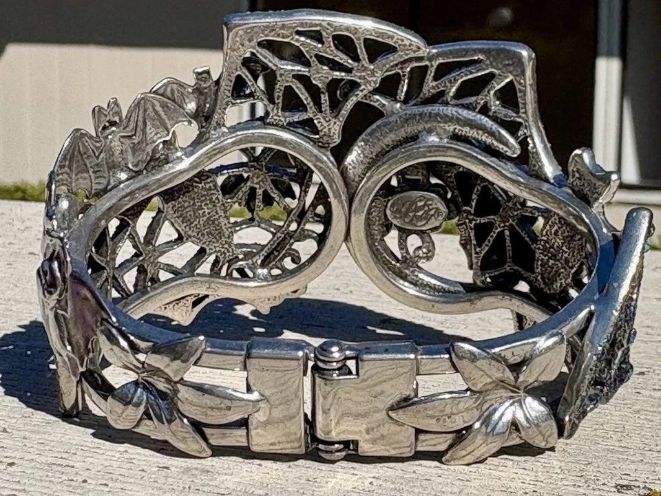 Kirks Folly летучие мыши Clamper на петлях манжеты браслет Хэллоуин Aurora Borealis кристаллы - Изображение 4 из 4