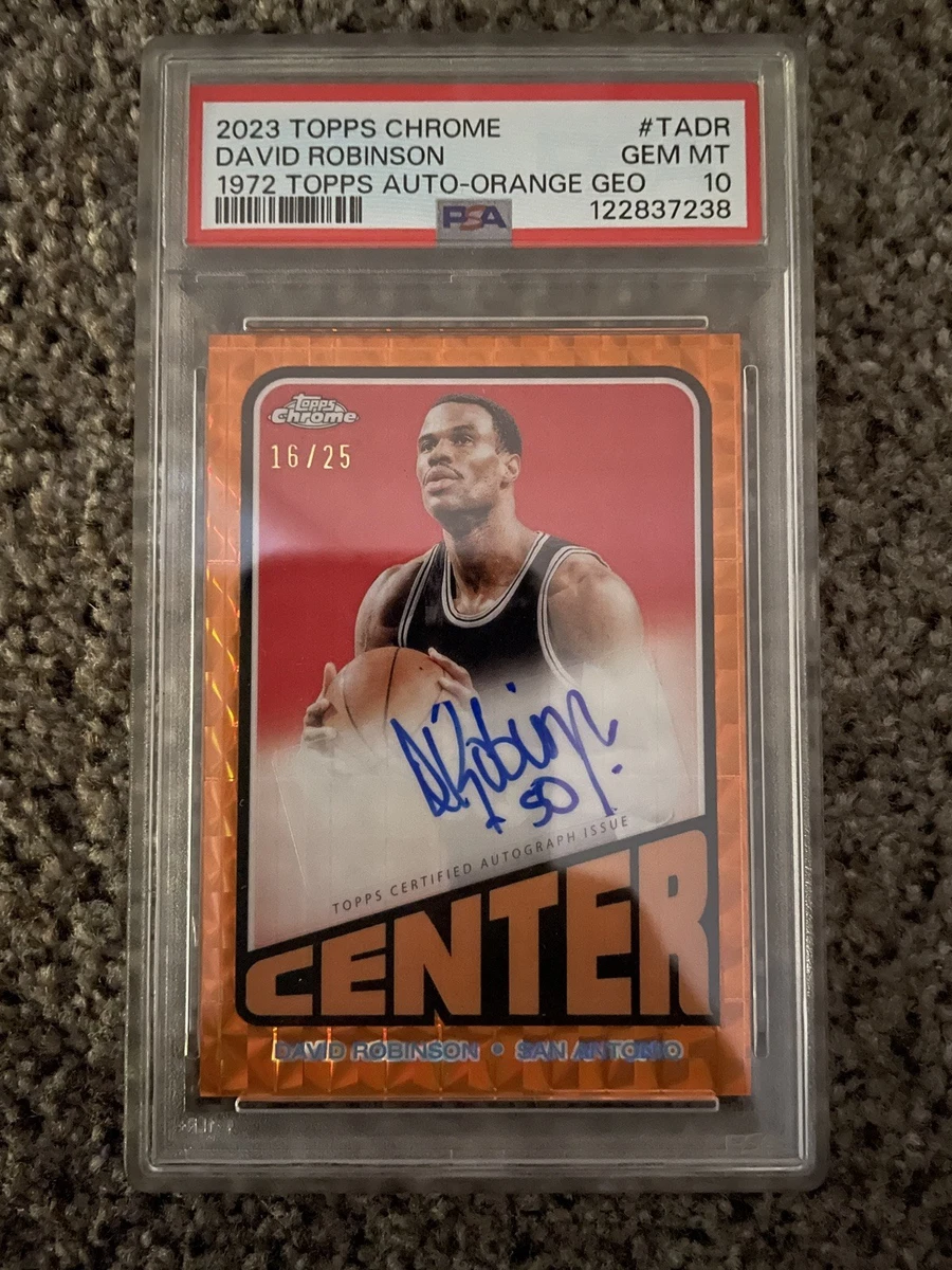 David Robinson Basketball Autographed Grade 10 Sports Trading 