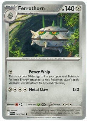 Ferrothorn - 069/086 - White Flare - NM/M - Pokemon TCG - English