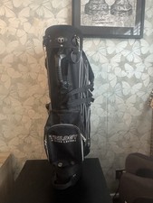 John Letters Trilogy Black Carry Stand Golf Bag with Rain Hood