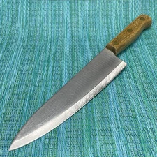 Vtg Old Homestead Chef Knife Hoan Products 8” Blade Full Tang Wood Japan