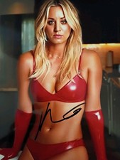 Kaley Cuoco Big Bang Theory Signed 8x10 COA W/ Matching Numbered Sticker