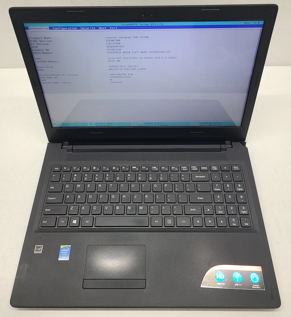 Lenovo Intel Core i3 5th Gen PC Laptops & Netbooks for sale | eBay
