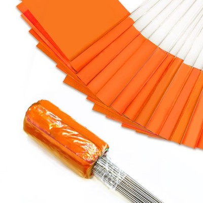 Zozen 100er Pack orange PVC Marker Flaggen, 38 x 10 x 13 38 x 10 x 13 cm, 