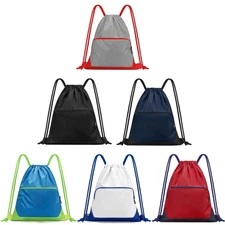 6Pack Drawstring Backpack Bag,Sports Gym Sackpack for Men Women,Cinch Bag wit...