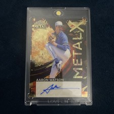 Marketplace image: 2026 Leaf Metal-X Aaron Watson 1/1 Auto MX-AW1 Gold Superfractor Cincinnati Reds