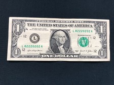 AUGUST 22nd, 2020 - 82220202  BIRTHDAY-ANNIVERSARY  $1 (ONE DOLLAR) NOTE