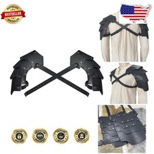 Faux Leather Pauldron - Medieval Knight LARP Cosplay Shoulder Armor