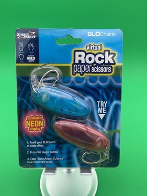 Virtual Rock Paper Scissors GloChains - 2002 Smart Planet - NOS - 2-Person Game