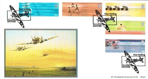 2002 commonwealth games SPITFIRE british heritage FDC