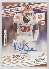 2022 Panini Chronicles Draft Picks Mario Goodrich #PX-MAR Auto 19gz