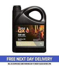 Engine Oil Triple QX 5W40 SynPlus 5L 5 Litre PD Fully Synthetic TQX 8.00 per litre