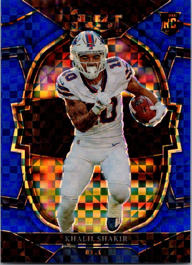 2022 Panini Select #99 Khalil Shakir Blue Prizm #/199