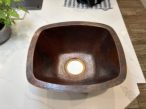Hammered Antique Copper/Bronze Finished Bar/Prep Sink