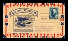 Dr Jim Stamps 4c Air Mail Eagle in Flight FDC Air Mail Postcard Pent Arts Cachet