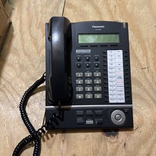 Panasonic KX-T7633 Digital Telephone Black 3-Line LCD Proprietary Phone...