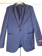 Statement Italy Genova Navy Blue Boys Tux Jacket Size 16