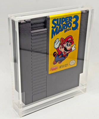 Nintendo NES Game Cartridge Premium Acrylic Display Case Protector 4mm UV