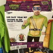 Men's Teenage Mutant Ninja Turtles Leonardo Costume - Size Medium 32-34 