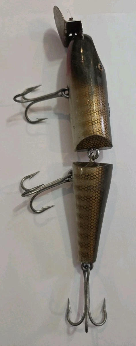 WEIMEILD Plaque en métal vintage en aluminium Creek Chub Bait Caster