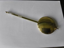 PENDULUM ENGLISH DIAL FUSEE CLOCK PENDULUM 8 3/4" O/ALL