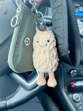 SALE Jellycat Amuseable Peanut Bag Charm Cute Soft Plush Keychain Toy NWT