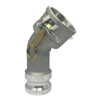 Gloxco Aluminum Type DA Cam and Groove Hose Fitting, 45 Degree Elbow, 2? Fema...