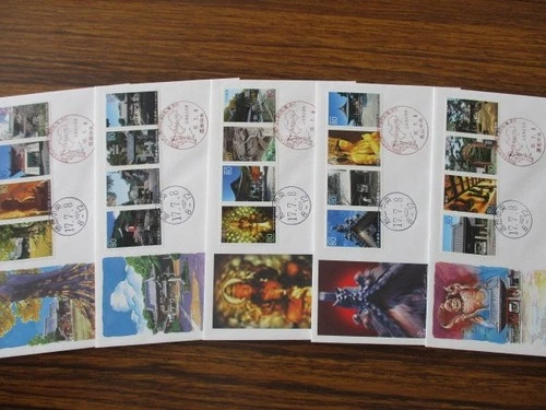 Japan Stamp First Day Cover Shikoku 88 places Special Prefecture 5 Covers 2005
