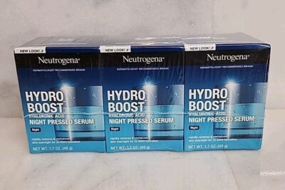3 - Neutrogena Hydro Boost Hyaluronic Acid Night Pressed Serum 1.7oz / 48g