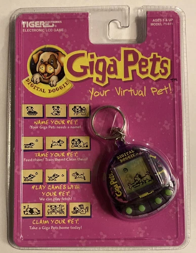Giga Pets Digital Doggie Factory Sealed Tiger Electronics 1997 Model 71-611 NEW