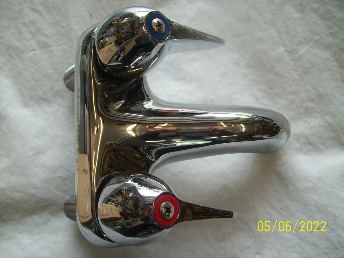 CHICAGO FAUCETS SINGLE Lever Hot And Cold Mixing Sink, 48 OFF