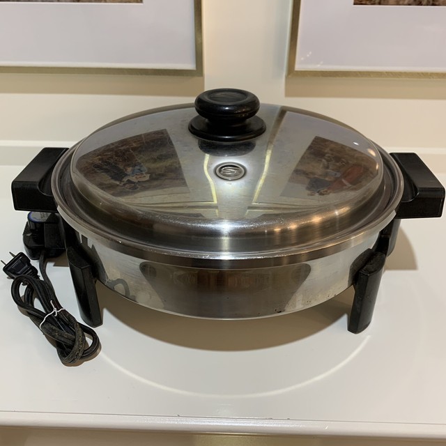 Saladmaster K7256 12” Liquid Core Stainless Steel Electric Skillet for sale online eBay