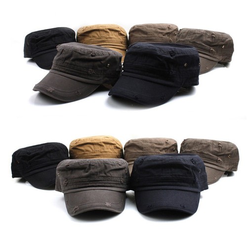 3~7 Years Kids Boys Girls Vintage Style Cadet Military Hats Trucker Cap - Picture 4 of 10