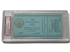 1969 Inauguration Inaugural Ball Ticket President Richard Nixon Spiro Agnew PSA 