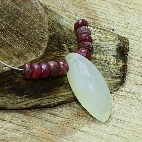 Onyx Smooth Marquise Ruby Beads Briolette Natural Loose Gemstone Making Jewelry - Picture 3 of 3