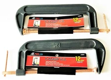 2 ATE PRO 12" HEAVY DUTY C CLAMPS BRAKE CALIPER PISTON TOOL CLAMP 40044