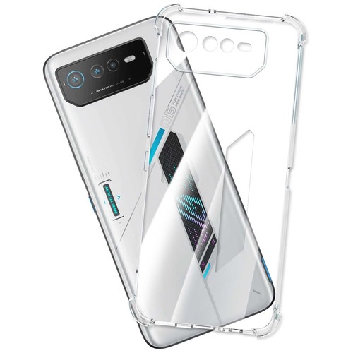 Tffozssi Coque De Protection Pour Asus ROG Phone 6/Rog Phone 6 Pro/Rog Phone 6D - Fine Et Flexible - Transparente - En TPU Polycarbonate - Unique - Anti-chocs - Anti-rayures - Noir