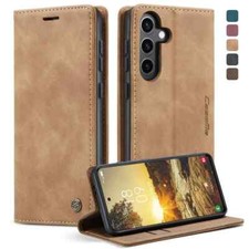 Leather Card Phone Case for Samsung Galaxy S24 Plus Wallet Protection Cover