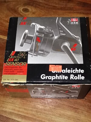Sammlerstück Vintage Angelrolle DAM Quick 3X 40 Sensor (mit Bissanzeiger)   NEU