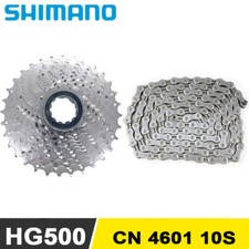 Shimano CS HG500 Cassetta 25T 28T CN 4601 Catena 10 Velocità MTB Bicicletta Bici