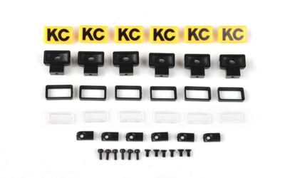 RC4WD KC HiLiTES rechteckige Lichter mit gelben Abdeckungen Z-E0132 für 3 mm LED