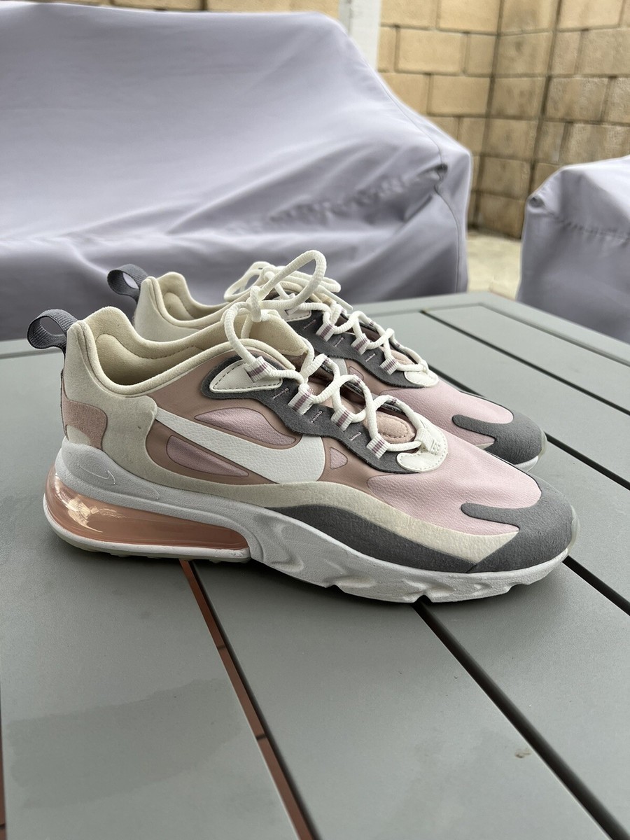 pink and grey nike react 270