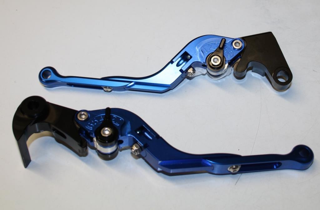 Levier moto Yamaha MT10 bleu accessoire guidon commande frein embrayage