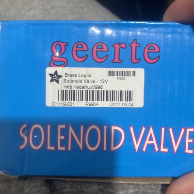 GEERTE 1/2''  12V/DC SOLENOID NEW IN BOX