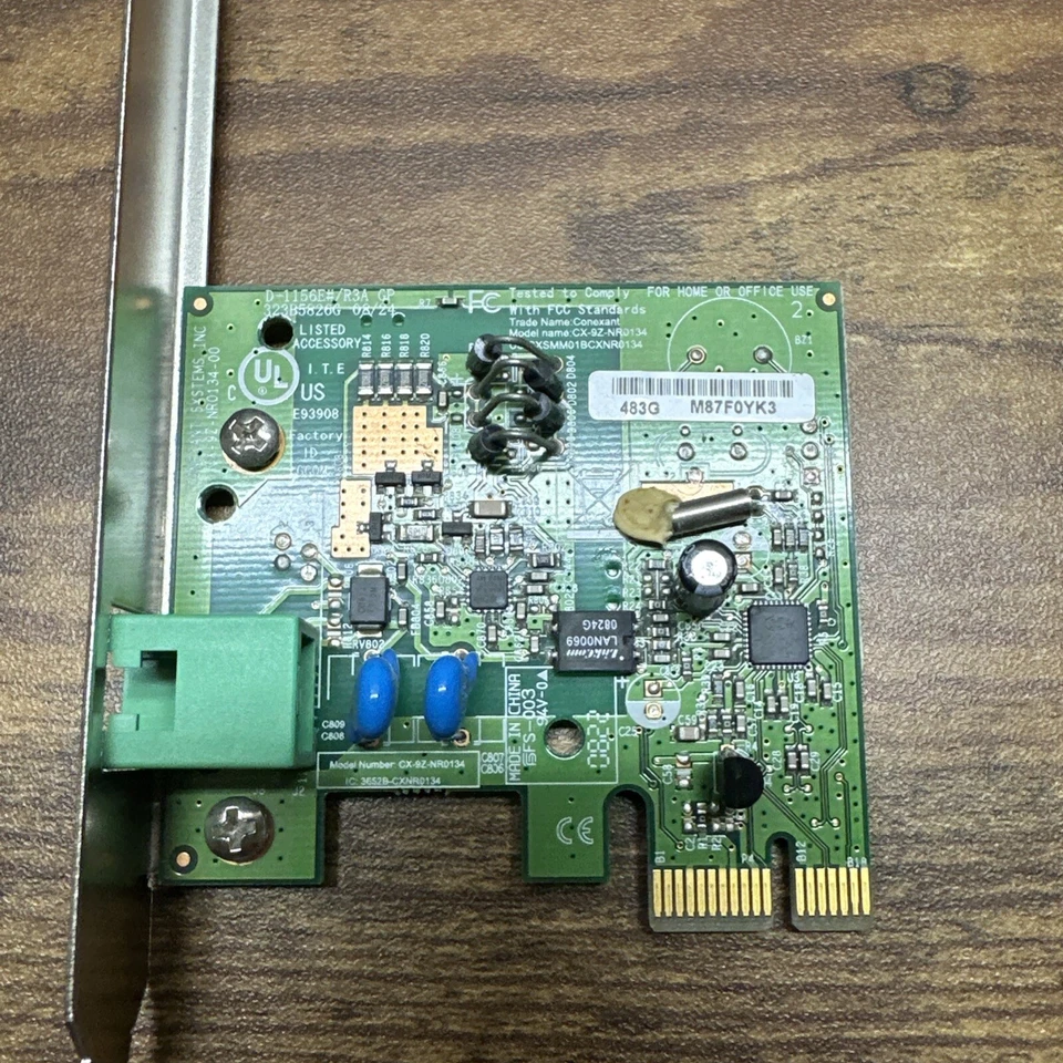 Conexant CX-9Z-NR0134 PCIE Data/Fax Modem Card Anatel HP 466699-001 56KBPS - Image 3 of 4