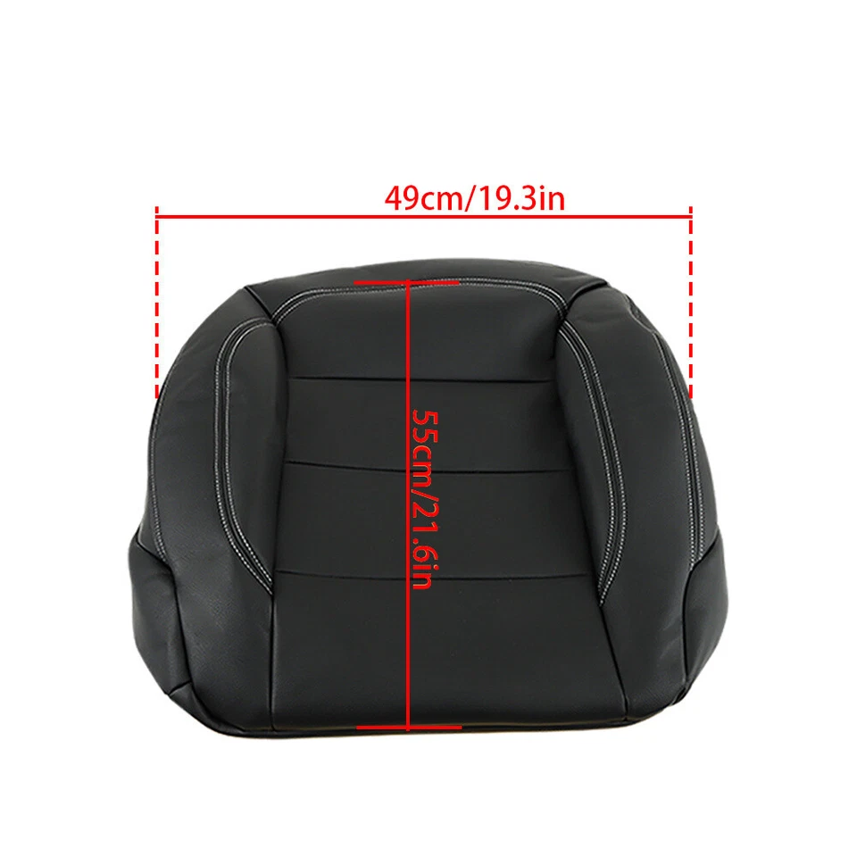 Fundas de asiento delanteras de laboratorio para Mercedes Benz ML350 ML550 2012-2015 cuero negro Foto 2 de 4