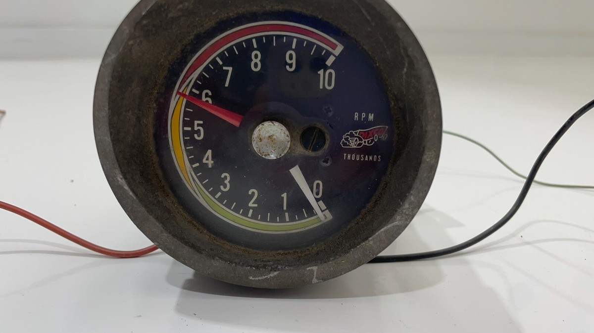Vintage Dixco Tachometer 10k Tach 10,000 RPM Like Big Daddy